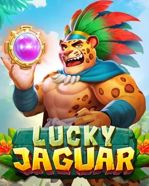 Tragamonedas Lucky Jaguar con guerrero inspirado en cultura azteca