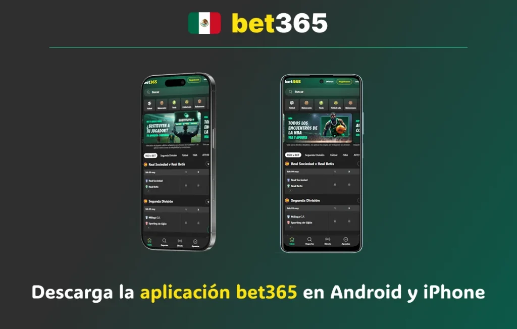 Descarga de la aplicación bet365 en Android y iPhone
